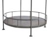 Industrial Round Butler Tray Table - Chestnut - Image 8