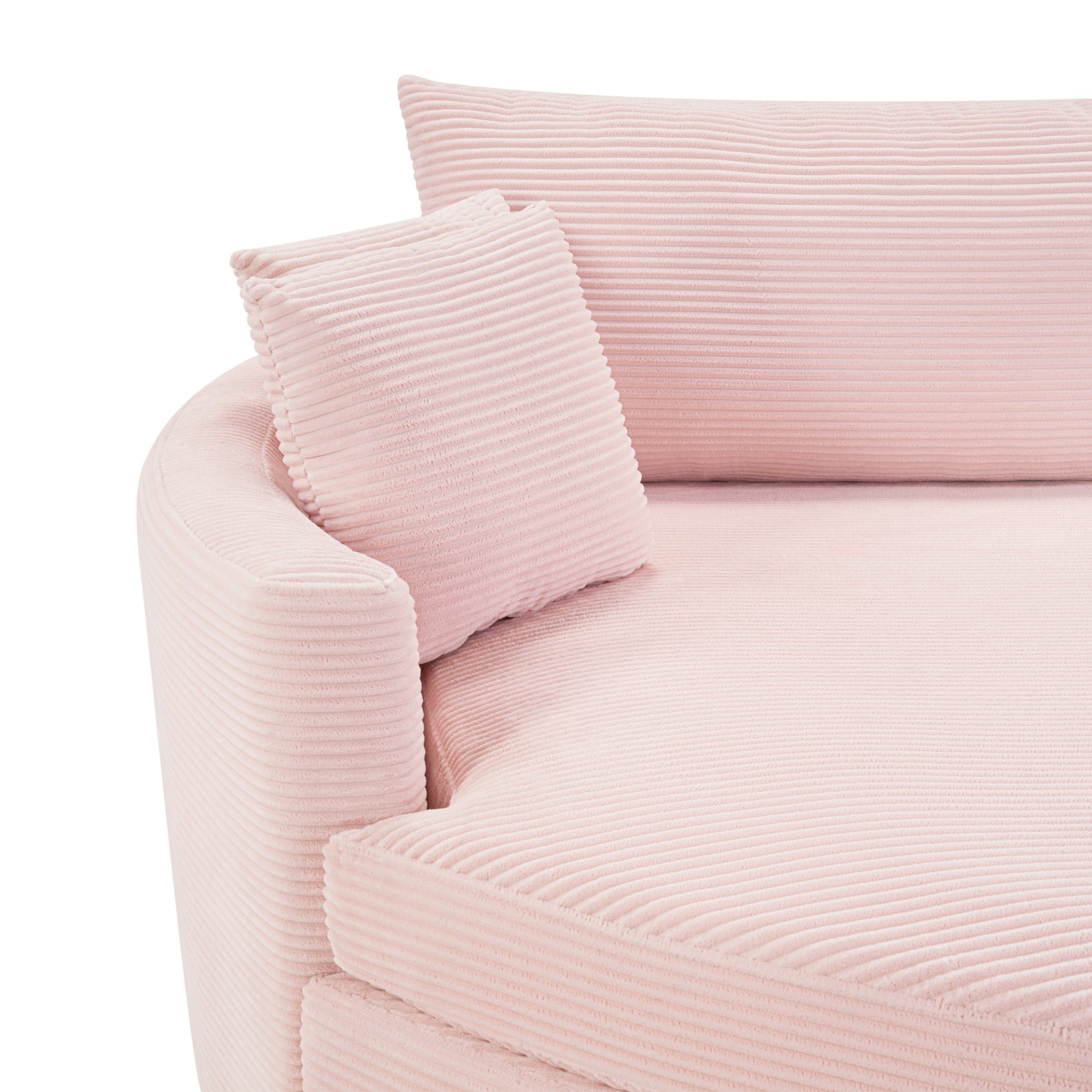 Oversized Double Chaise Lounge Sofa - Pink - Image 12