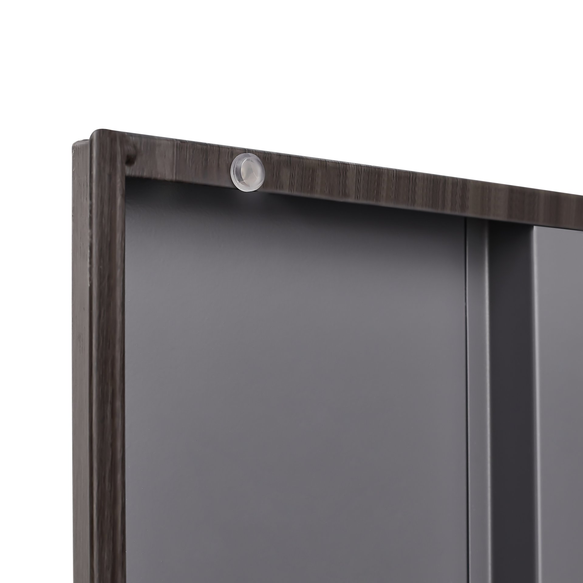 Storage Cabinet With Locking Doors And Adjustable Shelf, Folding Filing Cabinet For Home Office - Black - Image 8