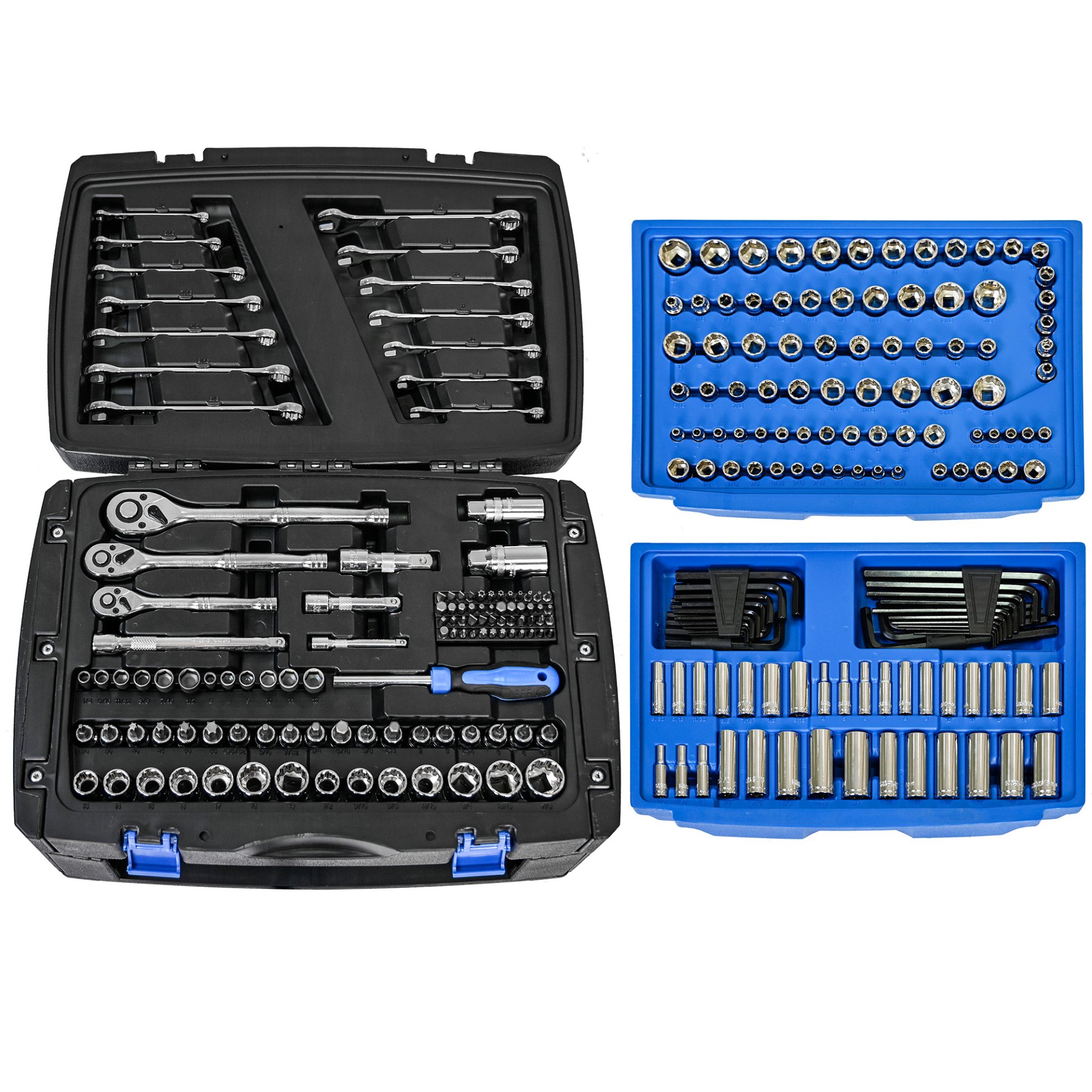 Tool Box With 266 Pieces Hand Tool Set - Black - Image 5