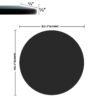 32" Round Tempered Glass Table Top Glass 1 / 2" Thick Beveled Polished Edge - Black - Image 3