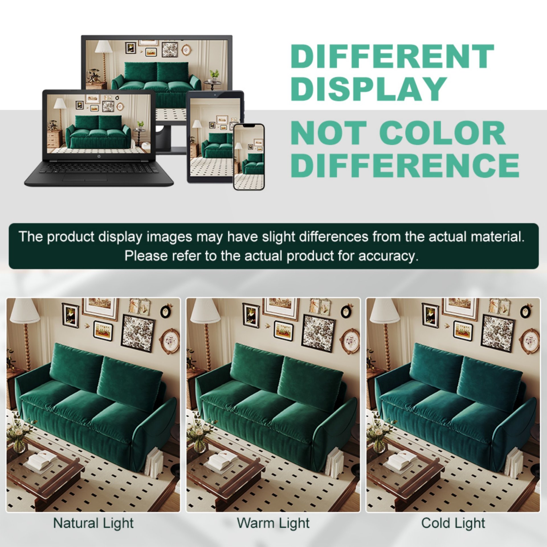 Pull Out Sofa Bed, 3 Seat Convertible Sleeper Sofa With 2 In 1 Pillow And Blanket Set Multifunctional Velvet Sofa Bed - Green - Image 18