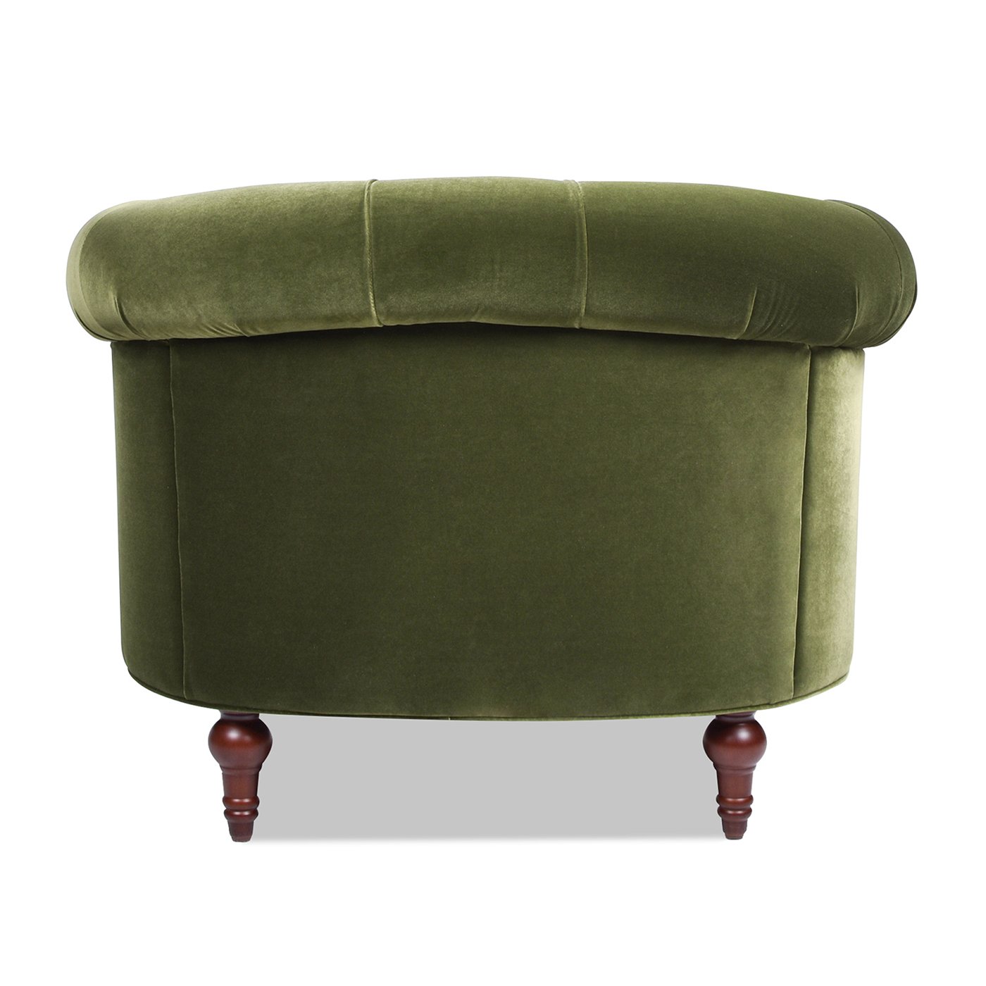 La Rosa - Victorian Tufted Upholstered Accent Chair - Olive Green - Image 3