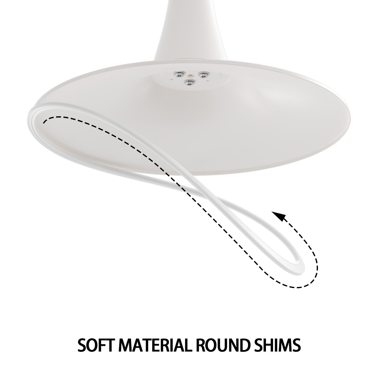 Round Dining Table For 2 - 4 People - White - Image 17