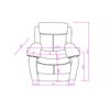 Blanche - 3 Piece Reclining Sofa And Loveseat With LED Lights, Speaker - White - Image 10