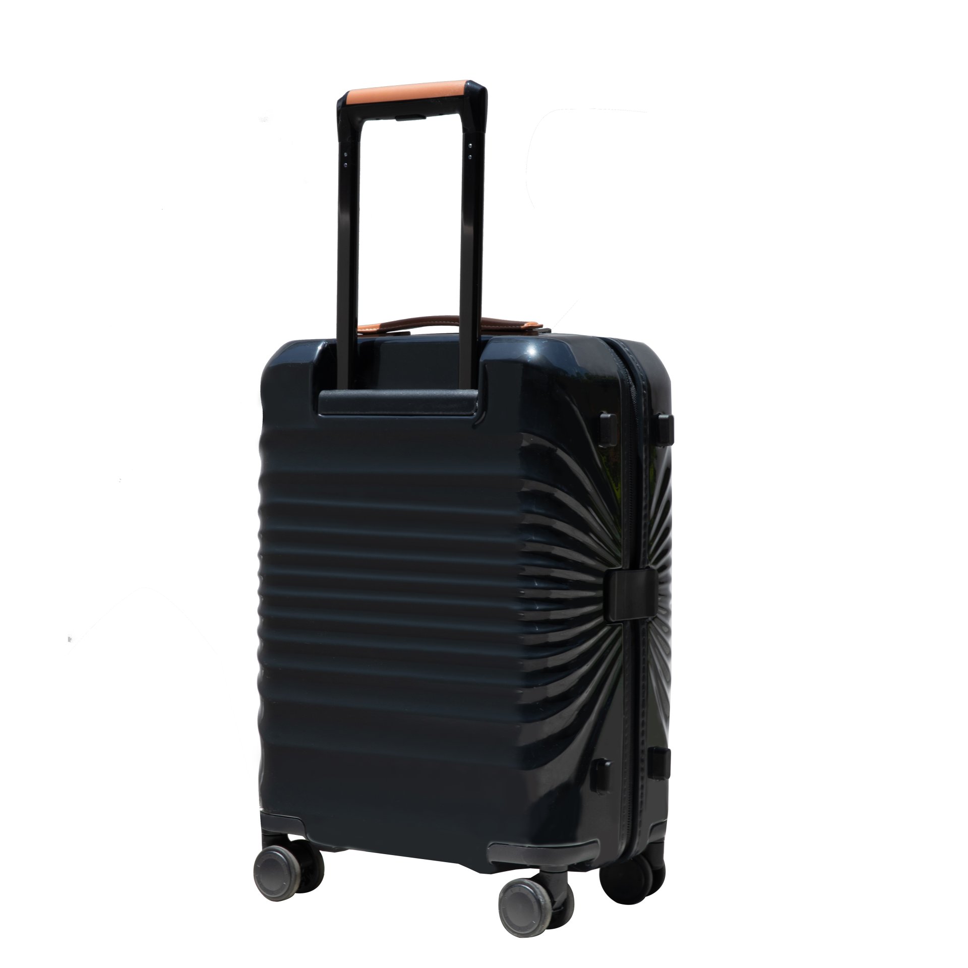 24" Luggage Lightweight Suitcase Tsa Lock USB Port Luggage Wheel Lock Artificial Leather Top Handle Spinner Wheels - Black - Image 6