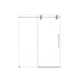 Frameless Single Sliding Shower Door With 8Mm Clear Tempered Glass - Chrome