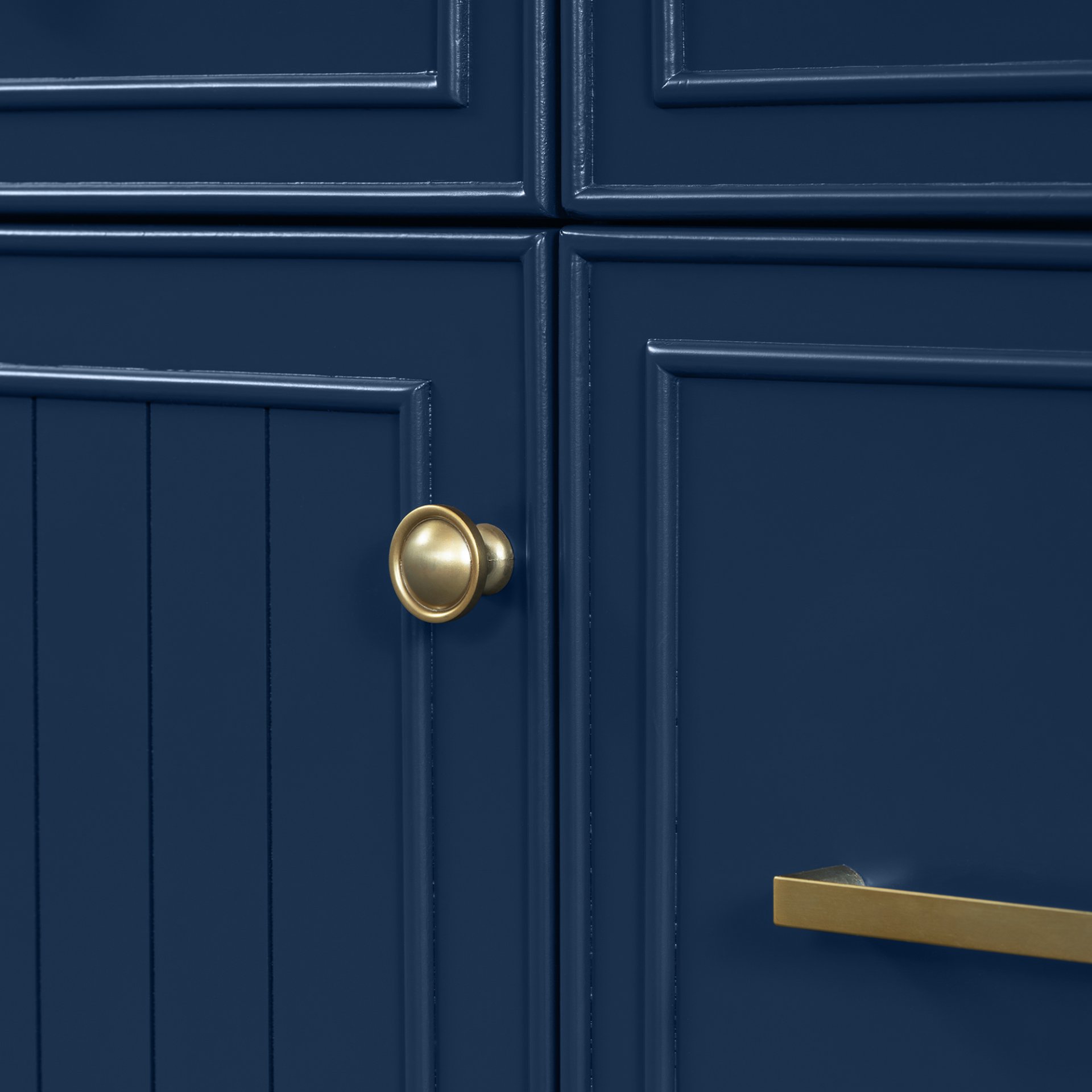 Bathroom Vanity With Sink, Soft Close Doors, Adjustable Shelves - Blue - Image 15