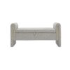 Modern Teddy Bed End Bench With Arms And Storage, Upholstered Large Foot Rest Stool, Comfy Window Vanity Bench For Living Room, Dorm, Coffee Table, Teddy - Gray - Image 6