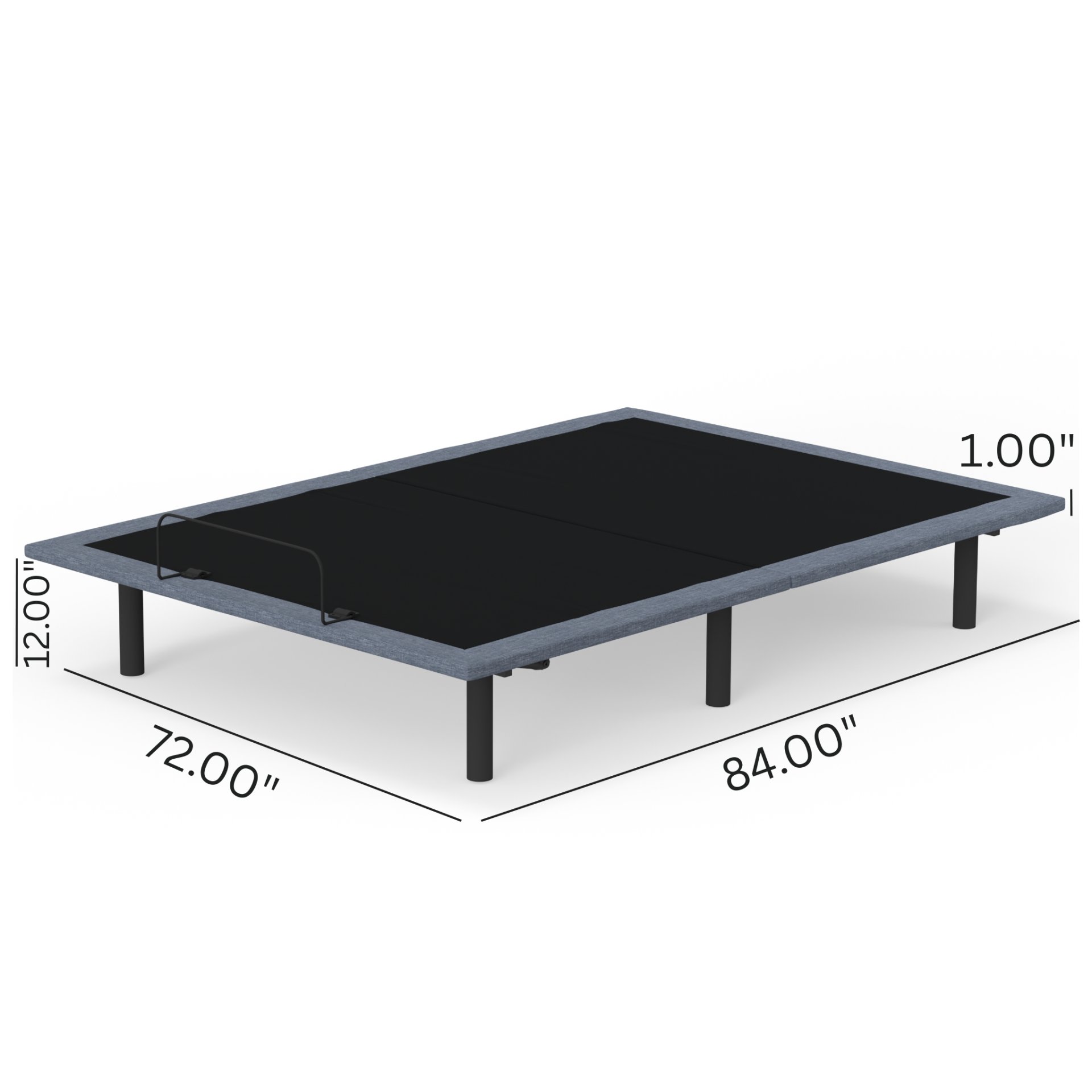 Btx4 - California King Adjustable Bed Base With Head And Foot Position Adjustment - Black / Gray - Image 9