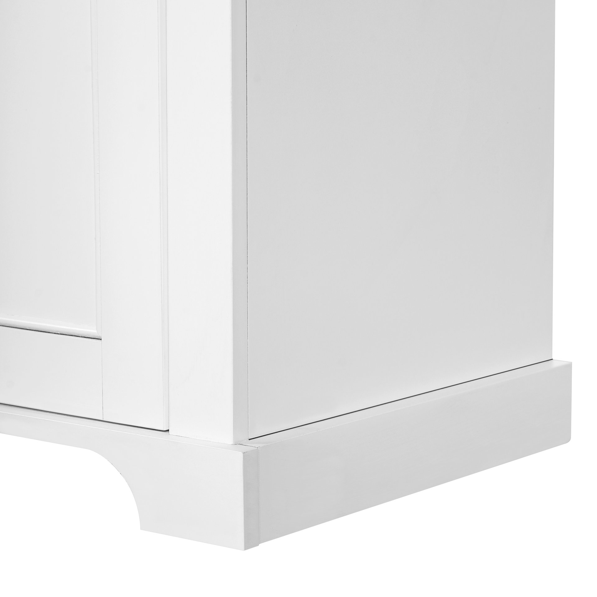 Bathroom Storage Cabinet, Adjustable Shelves & Drawer, Freestanding Linen Tower - White - Image 18