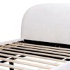 Archie Puffy Grounded - Queen Upholstered Platform Bed - Almond White - Image 12