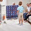 4 To Score Giant Game Set With Mesh Bag & Jumbo Connect 4 - White / Purple - Image 5