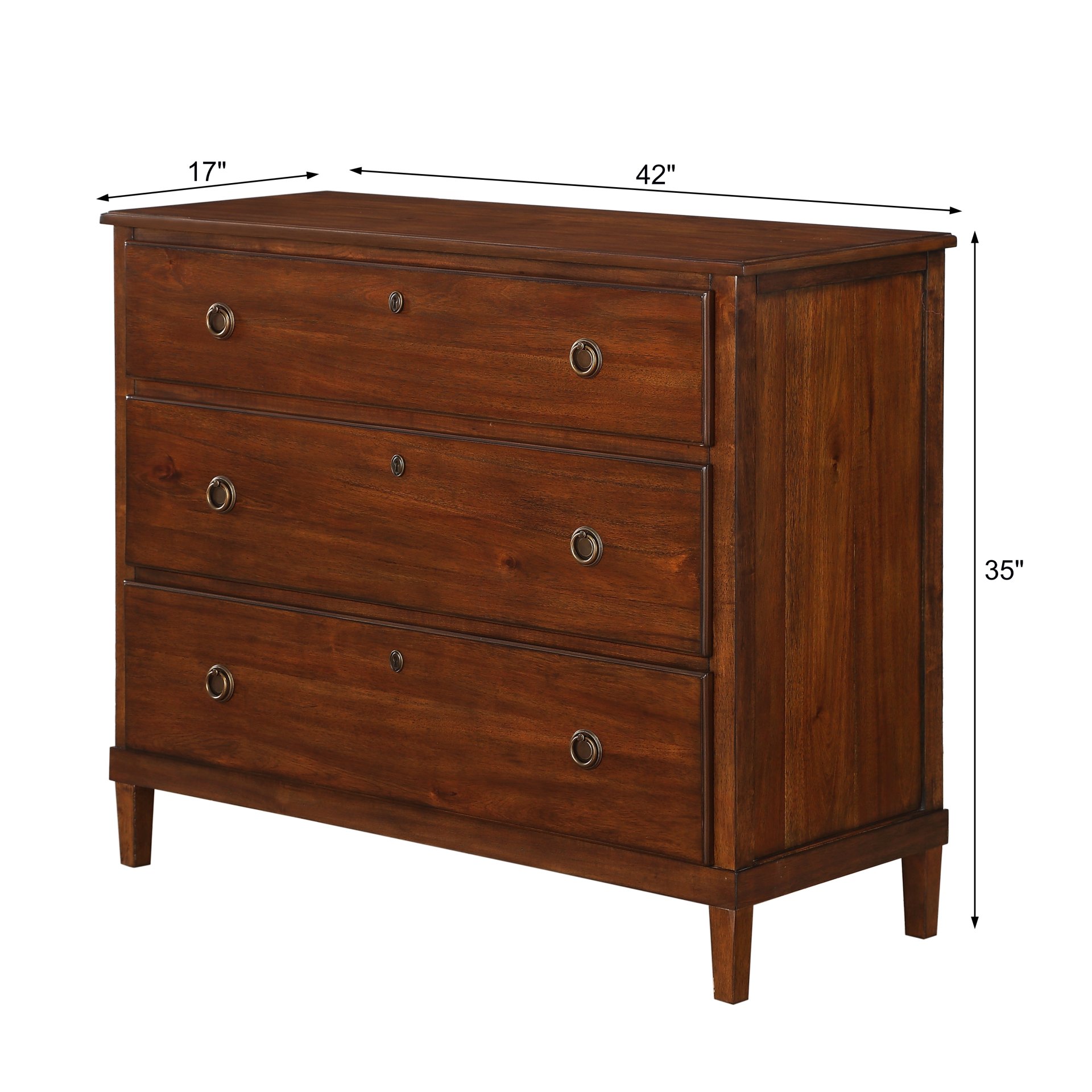 Chamberlin - 3 Drawer Dresser - Brown - Image 3