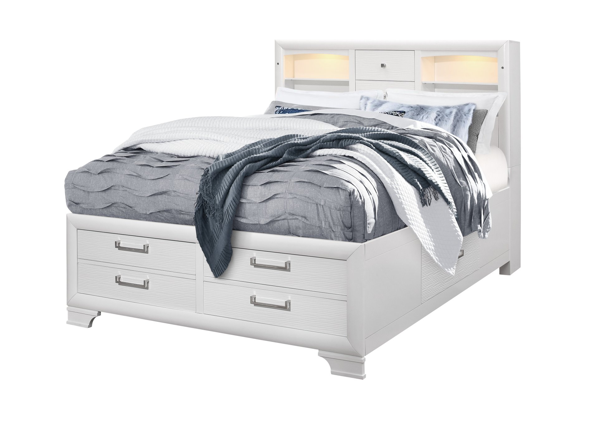 Civic - King Bed - White - Image 9