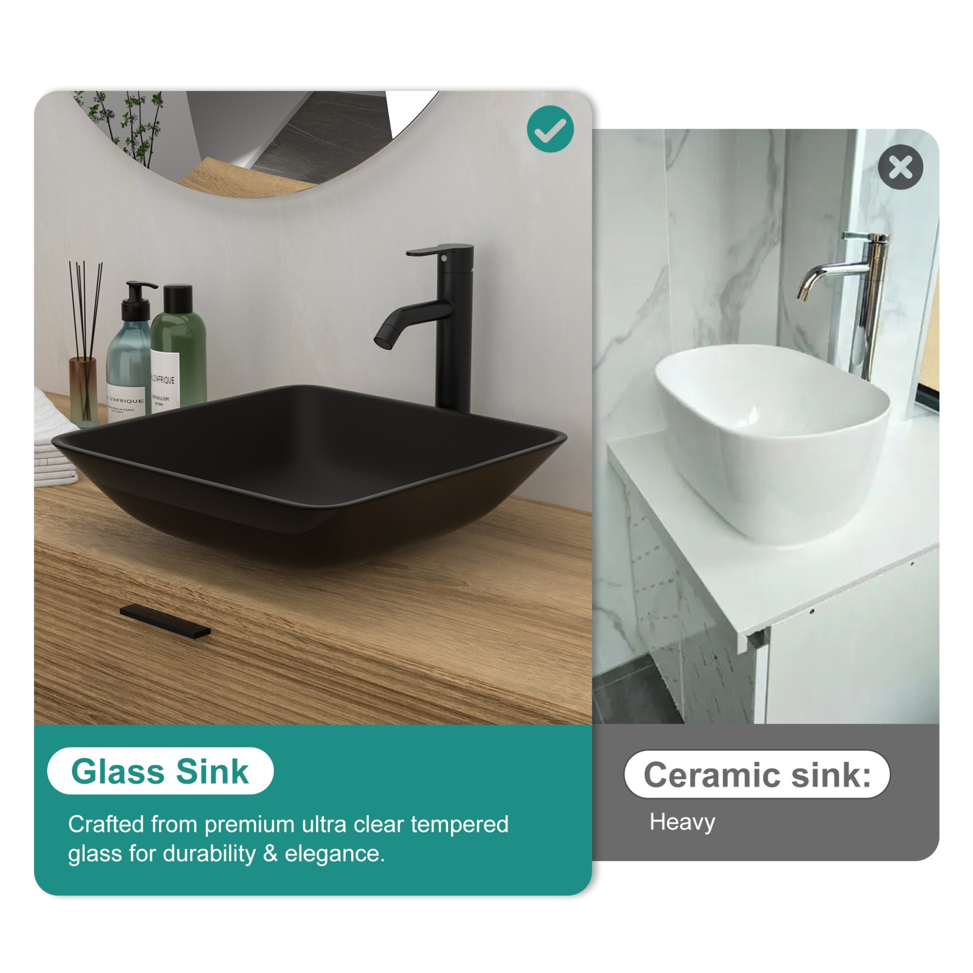 Artistic Vessel Sink With Faucet And Pop Up Drain - Matte Black - Image 8