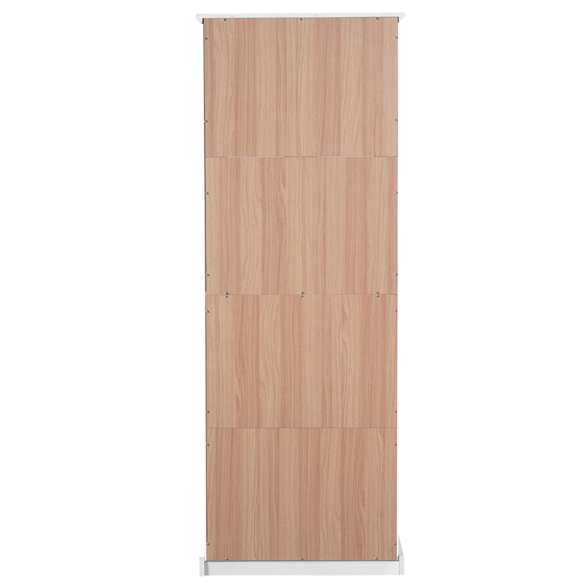 Bathroom Storage Cabinet, Adjustable Shelves & Drawer, Freestanding Linen Tower - White - Image 20