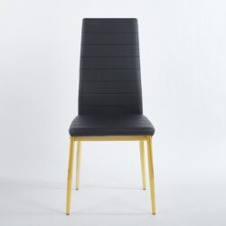 Dining Chair Design For Kitchen (Set of 4) - Golden Black