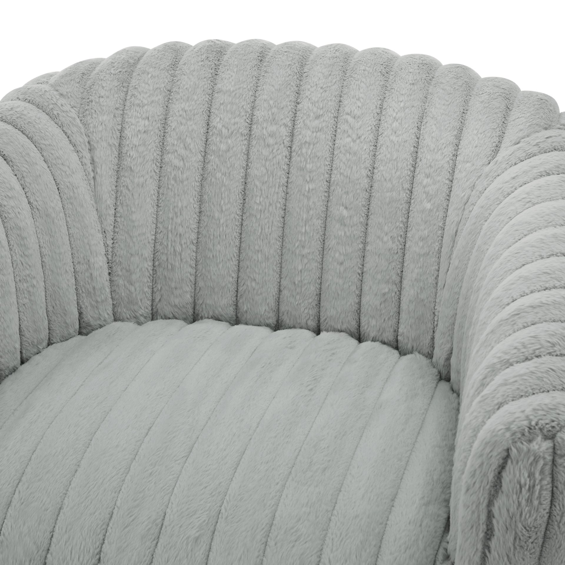 Alexa Barrel Swivel Chair - Grey - Image 8