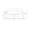 Blanca - Power Reclining Sofa And Loveseat With LED Lights, Power Headrest And Speakers - Charcoal - Image 3