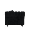 3 In 1 Pull Out Sofa Bed, King Size Sofa Bed, 3 Seater Sofa With Movable Ottoman, Tufted Design, Suitable For Living Rooms - Black - Image 25