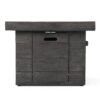 Anchorage - Wood Square Fire Pit 40, 000 Btu - Gray - Image 10