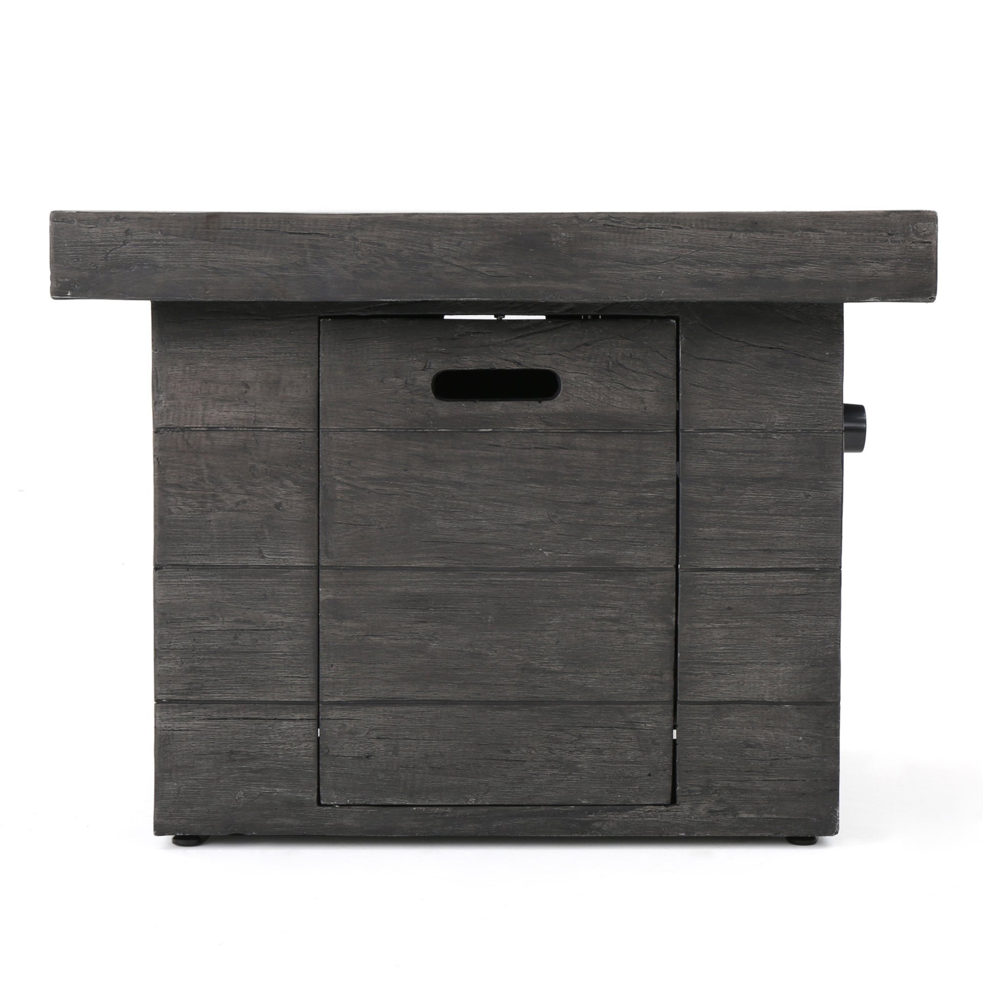 Anchorage - Wood Square Fire Pit 40, 000 Btu - Gray - Image 10