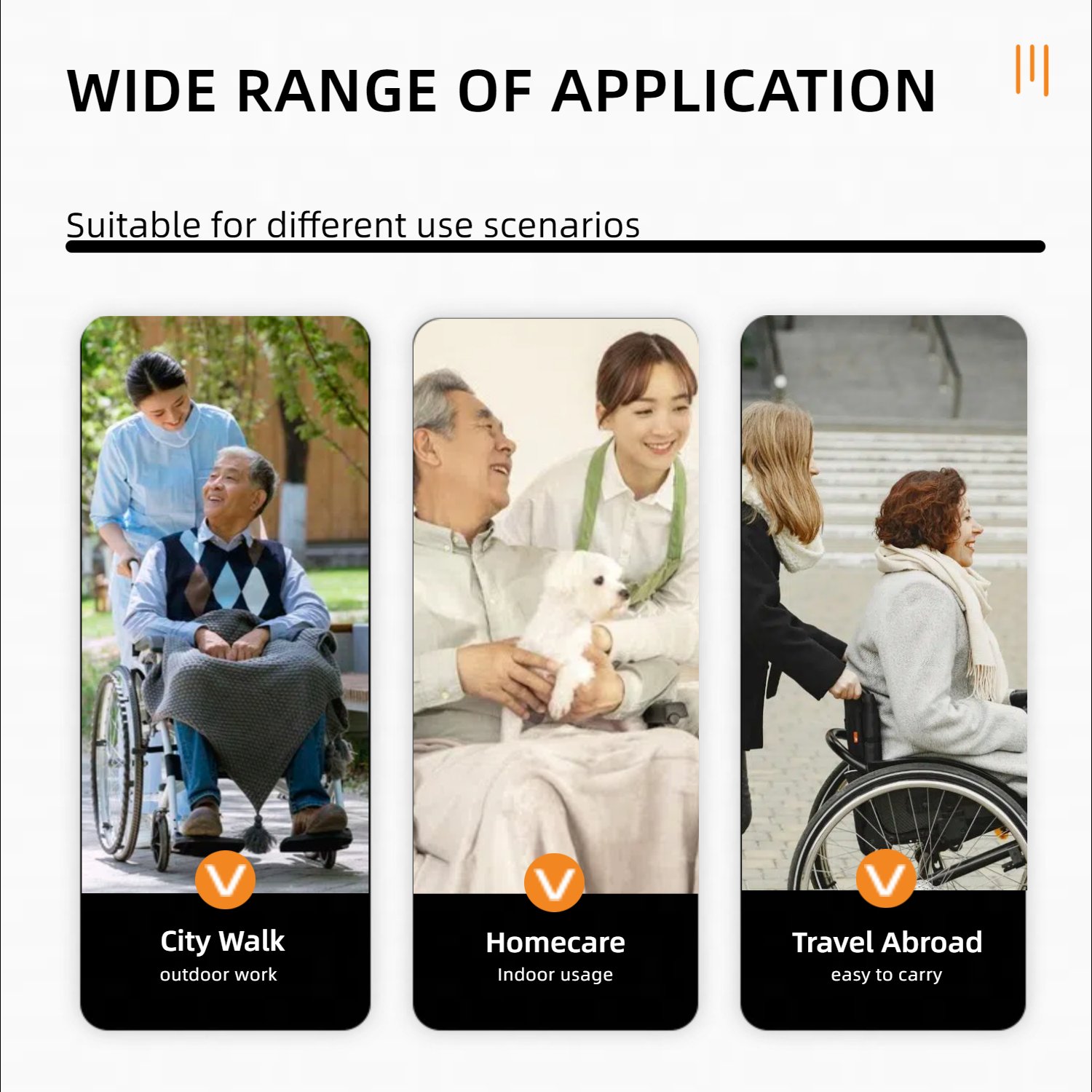 Lightweight Foldable Nursing Wheelchair For Adults Double X Force Support, 300Lbs Capacity, Breathable Cushion & Anti Backflip Design With Tires, Adjustable Seat Belt, Quick Release Wheels - Gray - Image 9