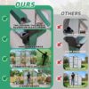 Newly Marketed Gain Height Windproof Aluminum Greenhouse 6 X 8 Ft Polycarbonate Greenhouse Raised Base And Anchor Aluminum Heavy Duty Walk - In Greenhouses For Outdoor Backyard In All Season - Green - Image 14