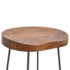 Industrial Chunky Bar Stool - Chestnut - Image 6