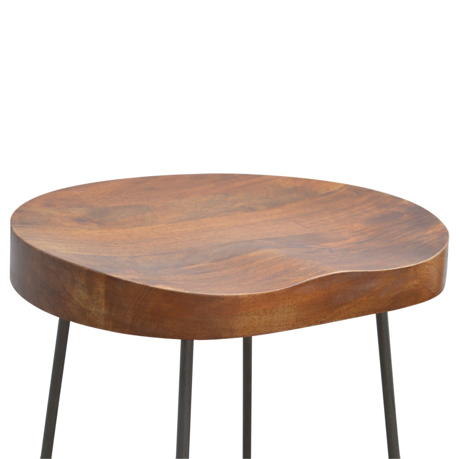 Industrial Chunky Bar Stool - Chestnut - Image 6