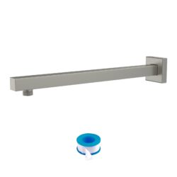 Wall Mounted Shower Arm With Flange, For Rain Shower Heads - Brushed Nickel