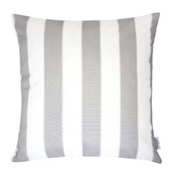Horizon Stripe Pillow Silver Outdoor & Indoor Pillows - Silver