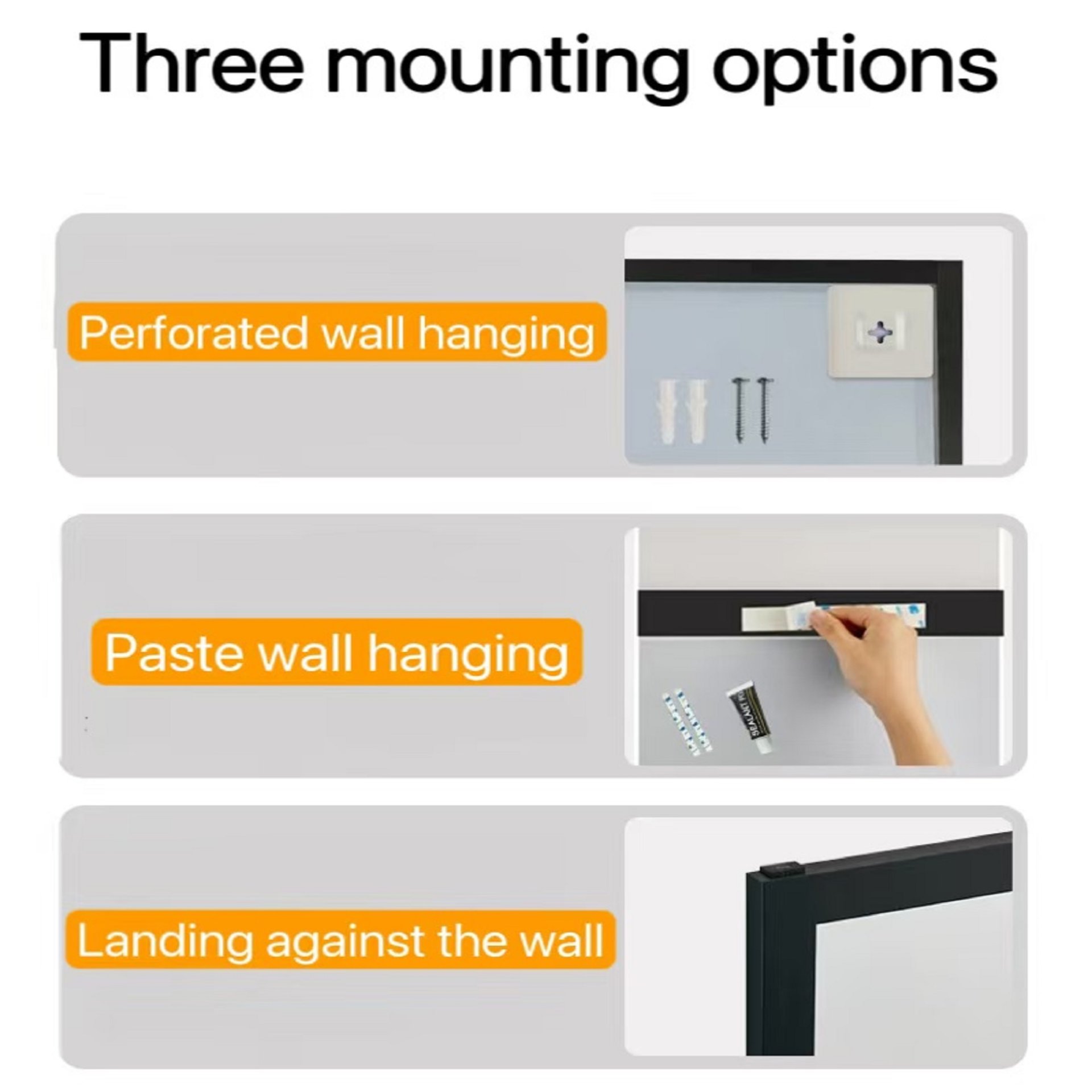 Elegant Full Body Floor Mirror With Artificial Wood Frame, Durable Design - Copper - Image 10