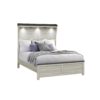 Augusta - Full Bed With Lit Headboard, Panel, Low Profile Design - Beige / Brown - Image 3