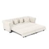 3 In 1 Pull Out Sofa Bed, Convertible Sleeper Sofa Bed, 3 Seater Sofa With Movable Ottoman - Beige - Image 18