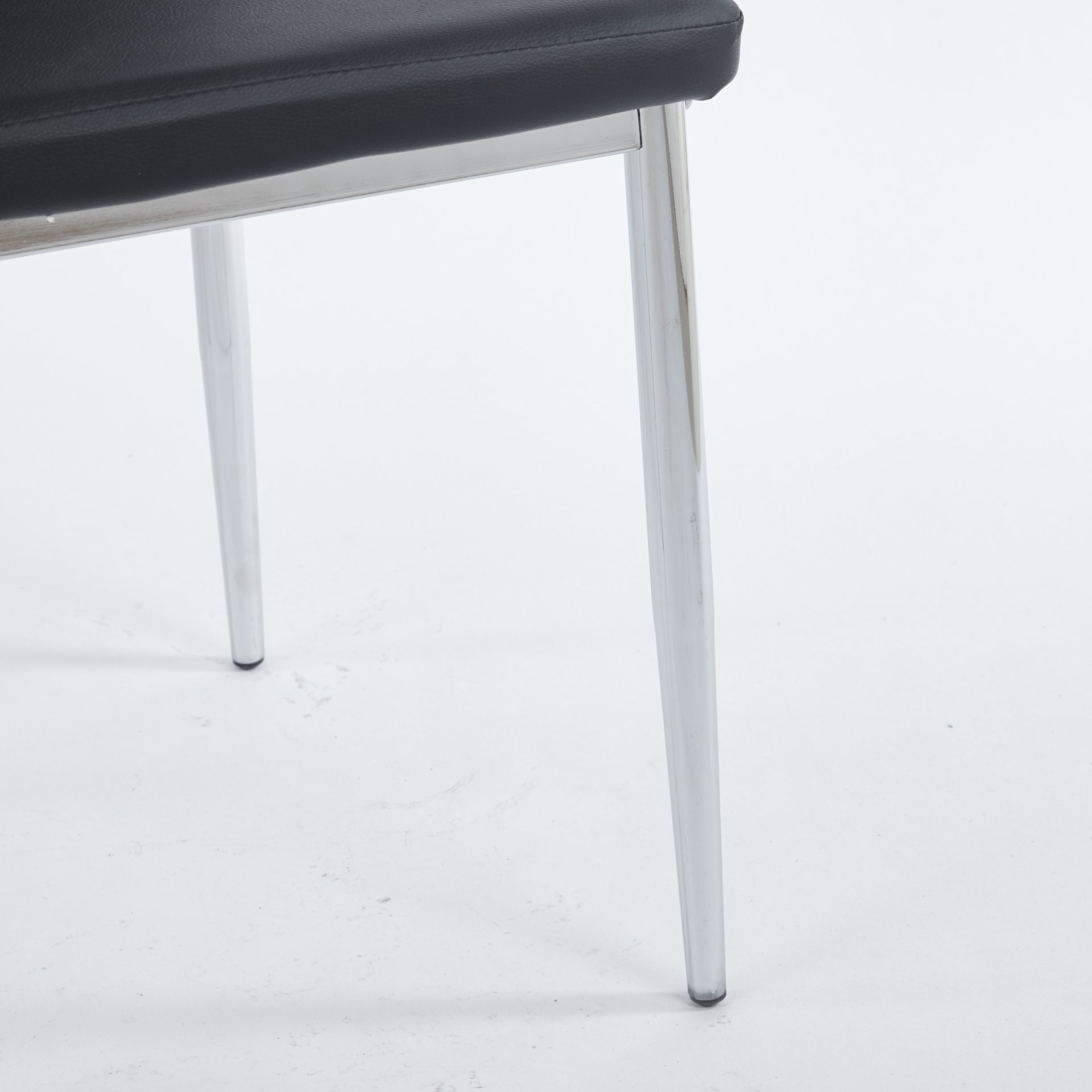 Dining Chair Design For Living Room, Kitchen (Set of 4) - Chrome - Image 12