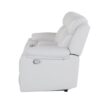 Blanche - Reclining Loveseat With LED Lights And Built In Speakers - White - Image 5