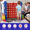4 To Score Giant Game Set With Mesh Bag & Jumbo Connect 4 - Blue / Red - Image 4