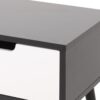 2 Toned Particle Board End Table - Black White - Image 12