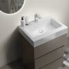 Alice - 24" Bathroom Vanity With Sink, Large Storage Freestanding Bathroom Vanity For Modern Bathroom, One-Piece Sink Basin Without Drain And Faucet - Gray / White - Image 5