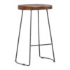 Industrial Chunky Bar Stool - Chestnut - Image 4