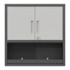 Metal Wall Mounted Tool Storage Cabinet With Locking Door, 1 Shelf, Metal - White - Image 10
