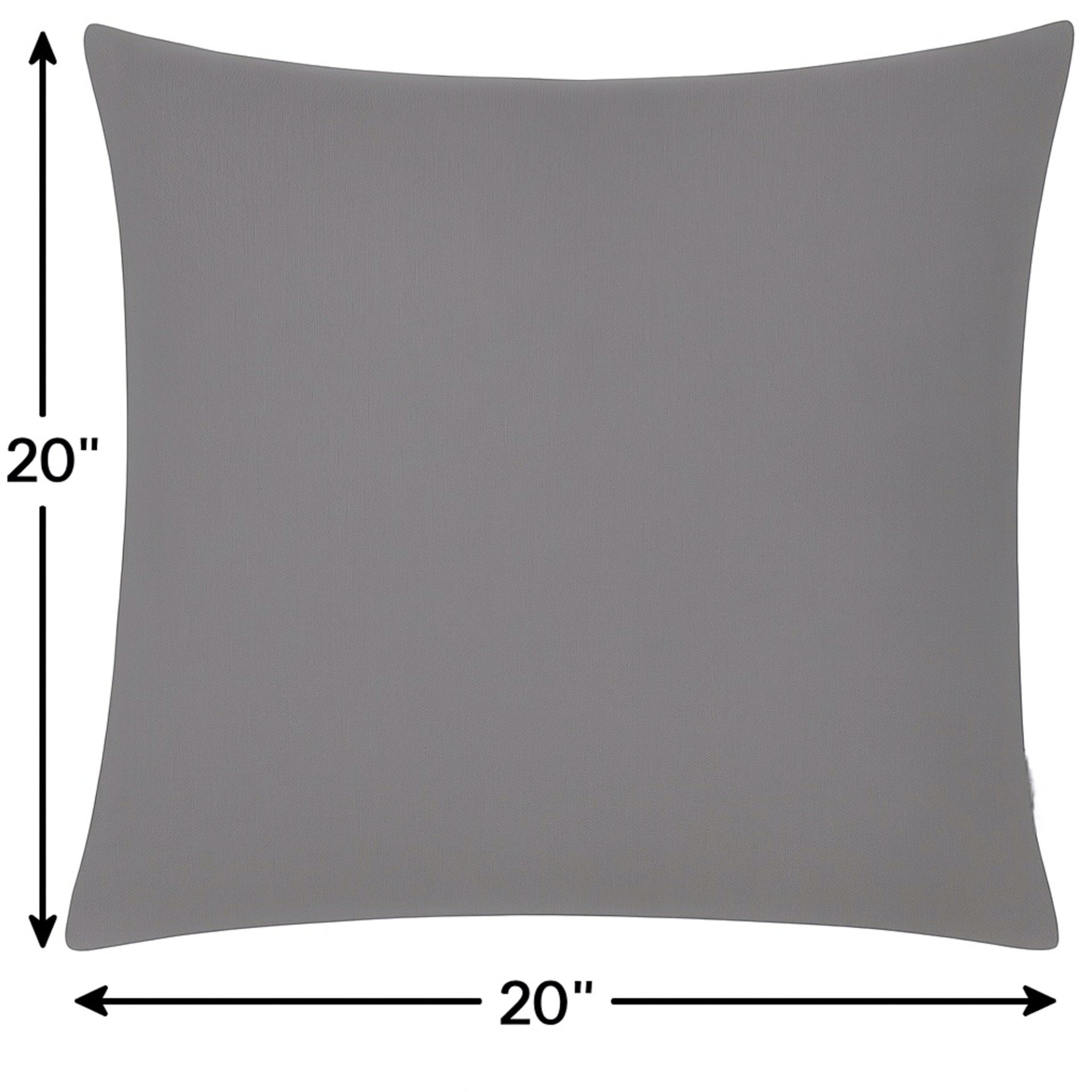 Amazon Rainforest - Solid Pillow Outdoor & Indoor, Silver - Silver - Image 3