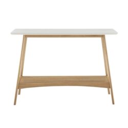 Parker Console Table - Off-White / Natural