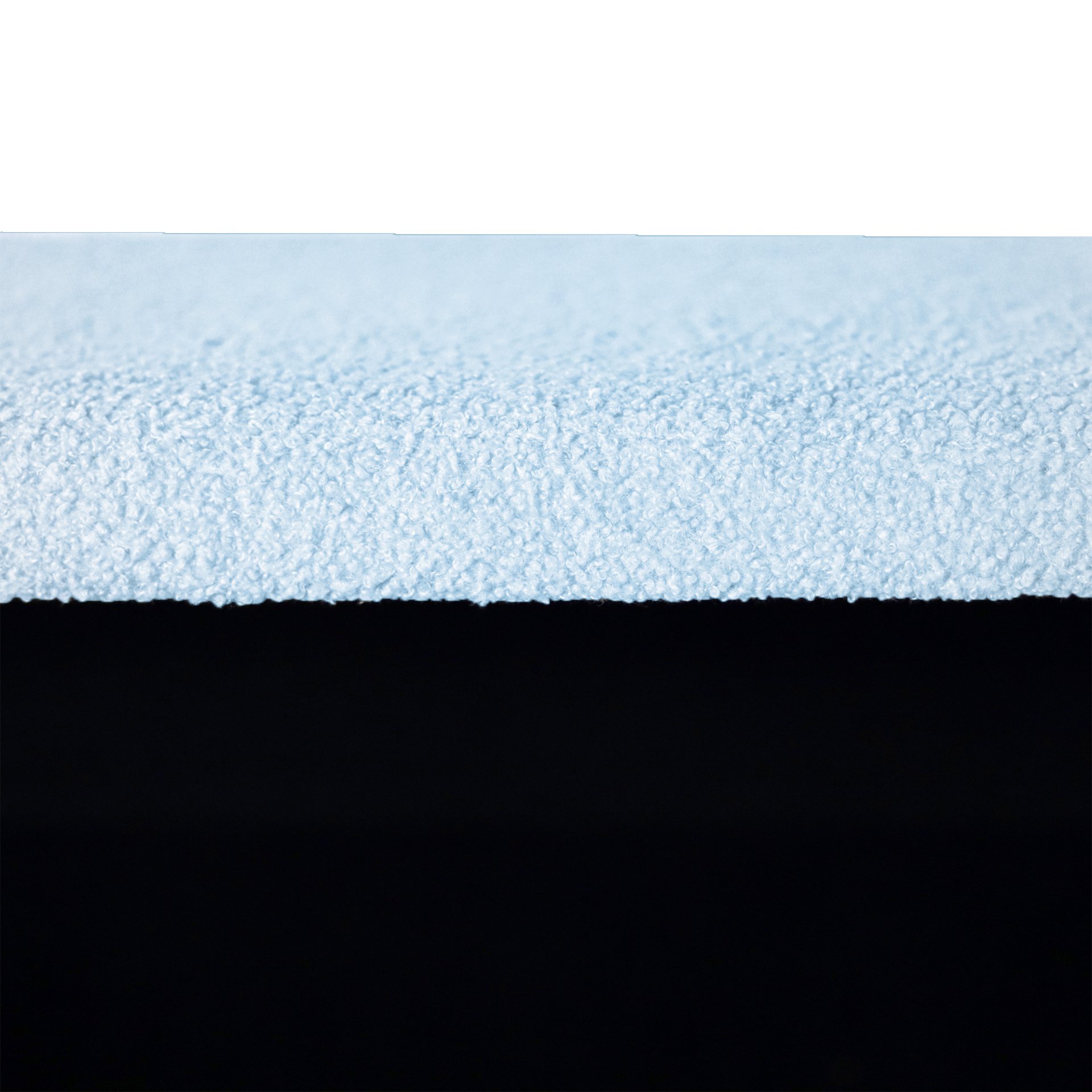 Storage Ottoman Bench For End Of Bed Gold Legs, Modern Gray Faux Fur Entryway Bench Upholstered Padded With Storage For Living Room Bedroom - Blue - Image 26