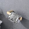 4 Pieces Bathroom Hardware Set Single Towel Bar, Towel Holder, Toilet Paper Holder, Stainless Steel - Brushed Gold - Image 6