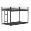 Adam - Twin Over Twin Bunk Bed - Black Metal - Image 21