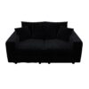 3 Seat Sofa, Convertible Deep Seat Sofa Lounge Chair For Living Room - Black - Image 13