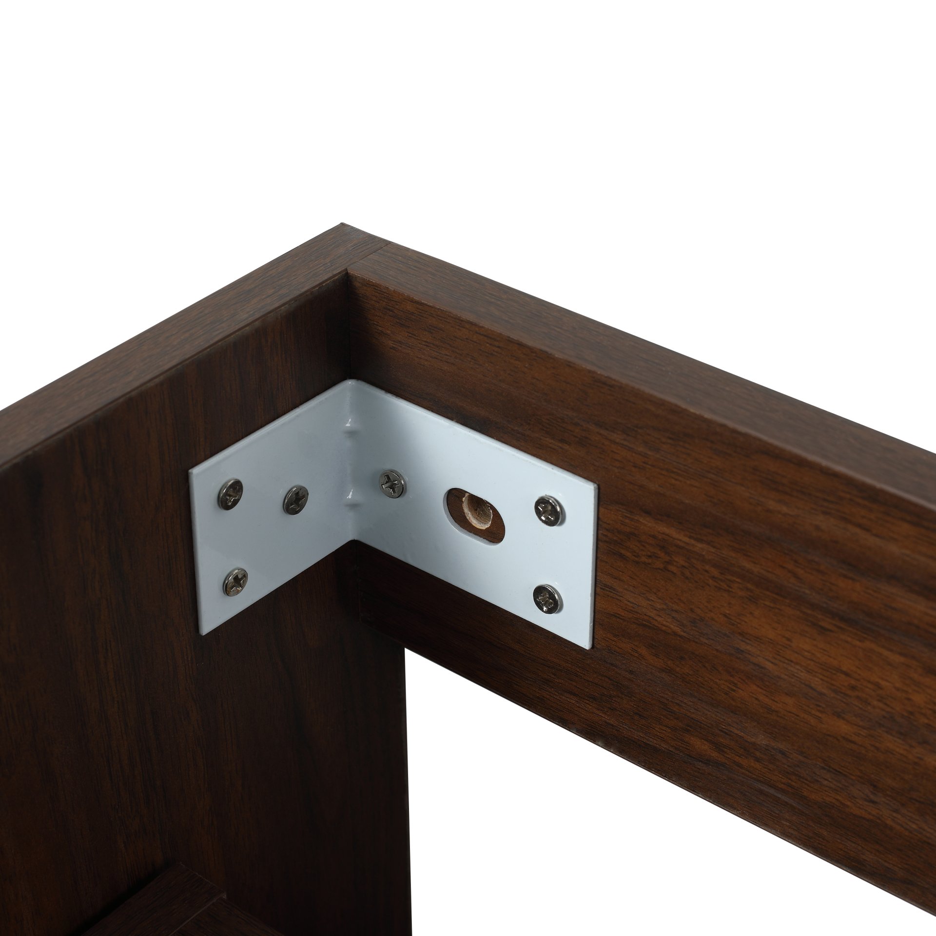 Modern Bathroom Vanity With Dual Resin Sink, Soft Close Drawers - California Walnut - Image 26